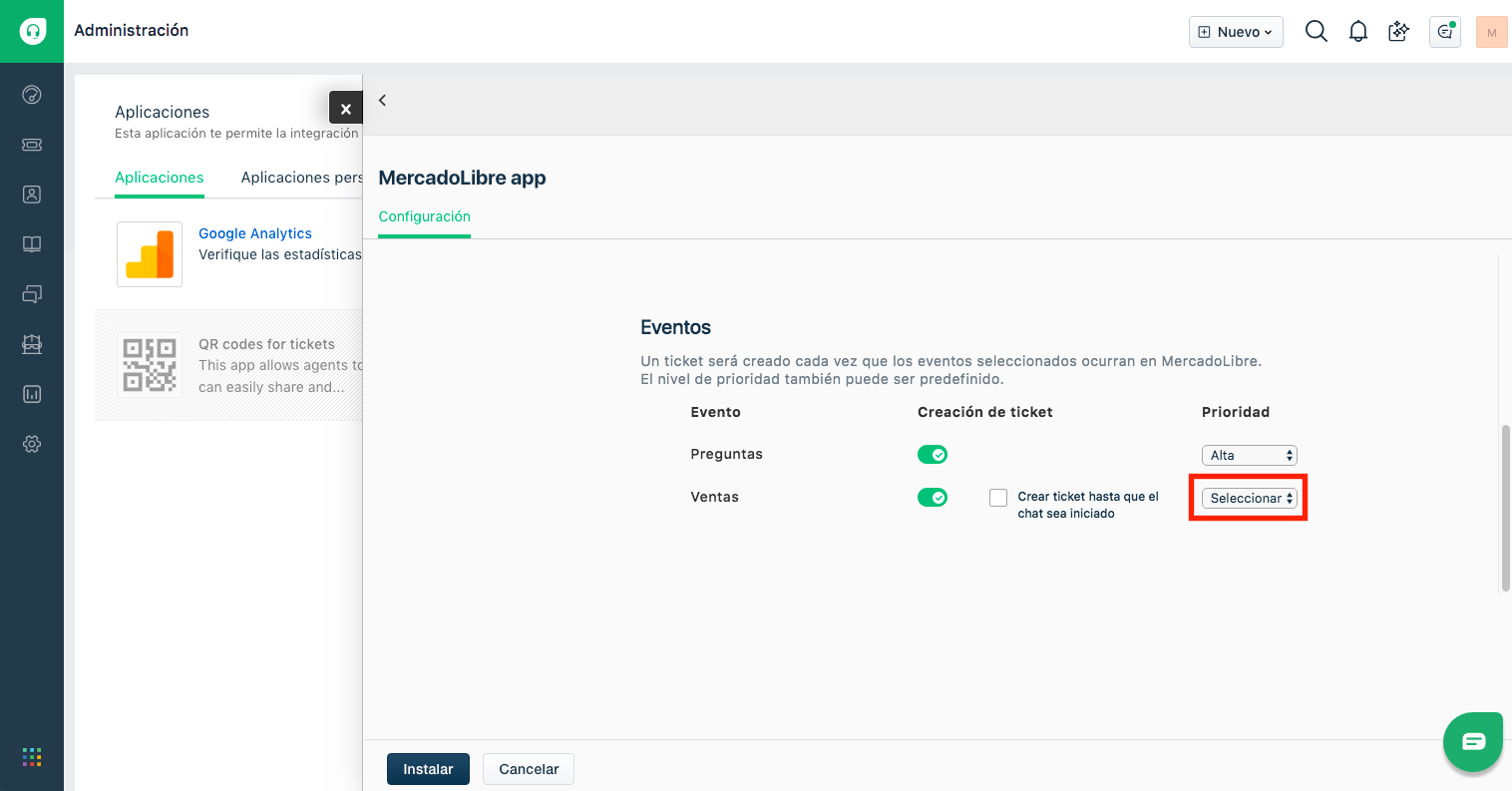 freshdesk mercadolibre