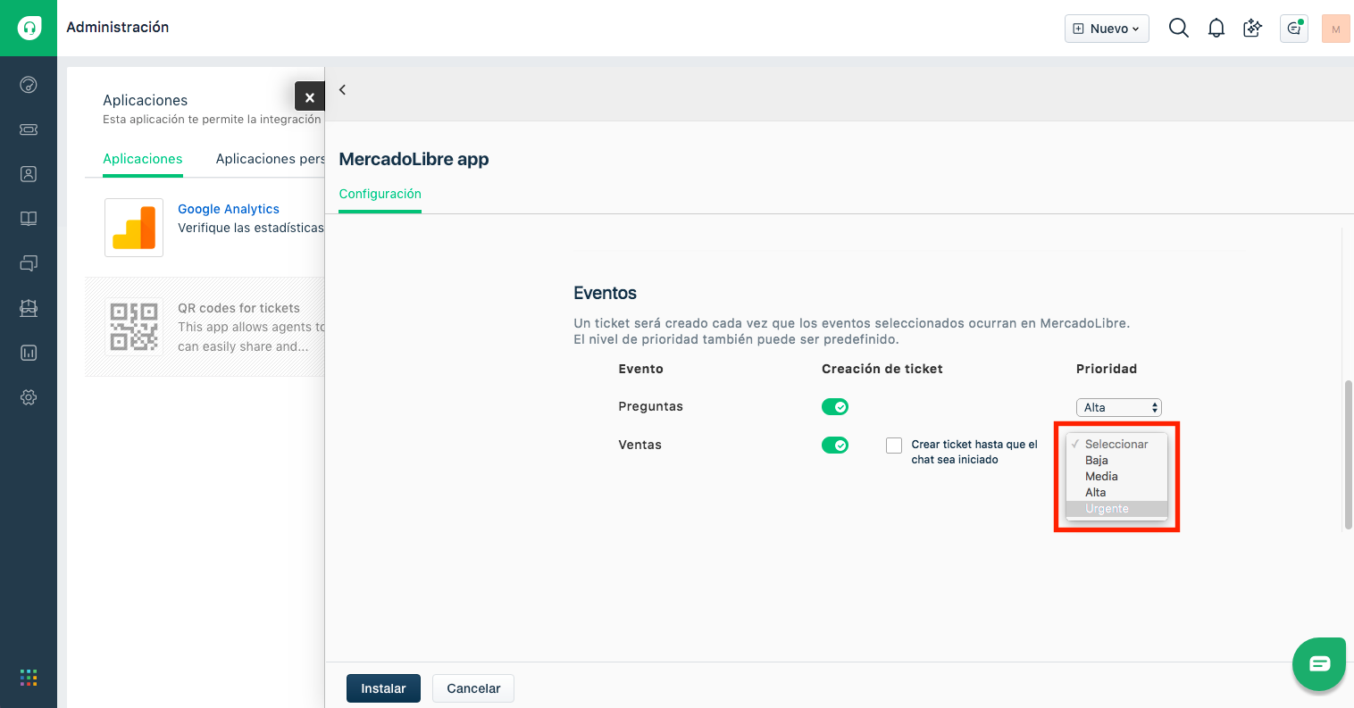 freshdesk mercadolibre