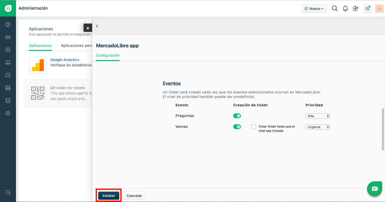 freshdesk mercadolibre