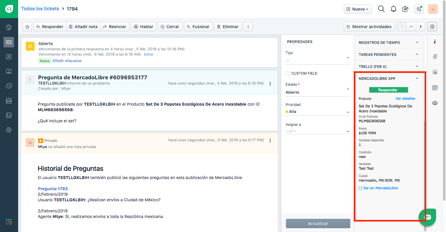 freshdesk mercadolibre