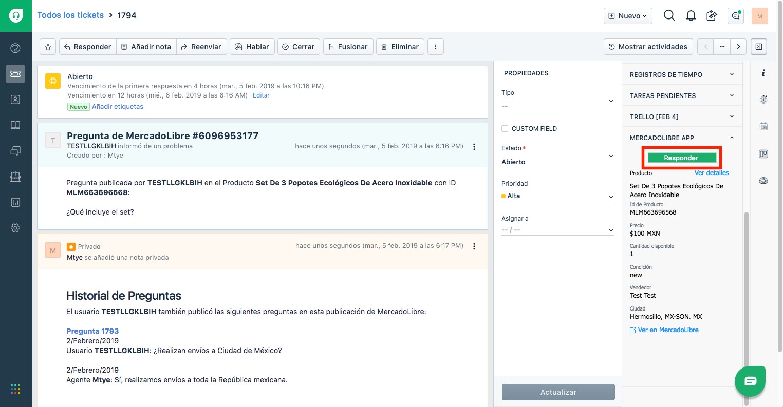 freshdesk mercadolibre