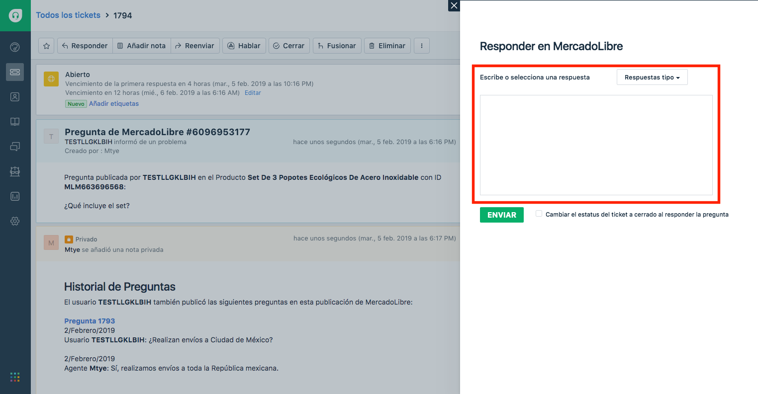freshdesk mercadolibre
