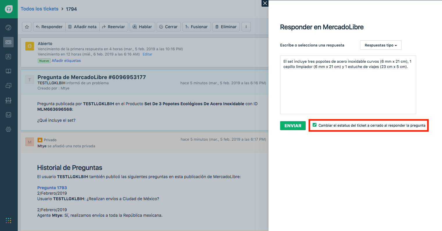 freshdesk mercadolibre