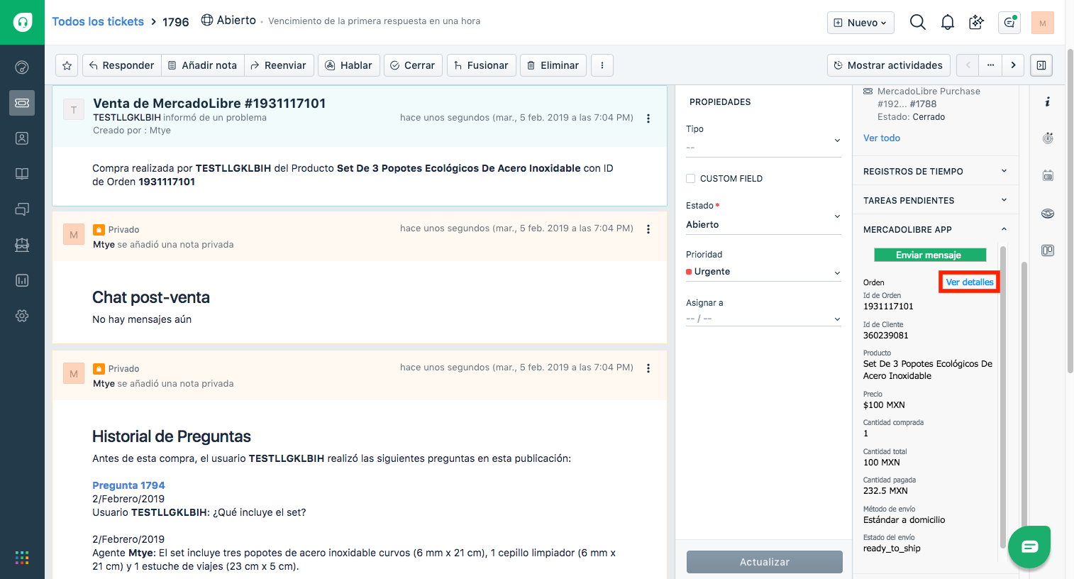 freshdesk mercadolibre