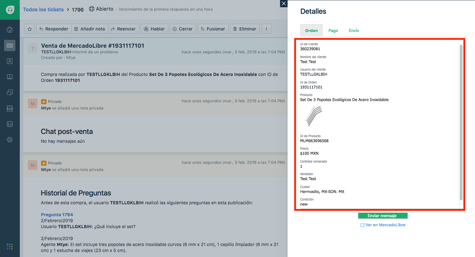 freshdesk mercadolibre