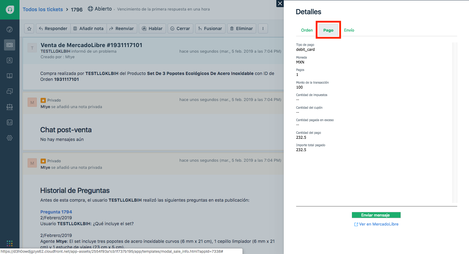 freshdesk mercadolibre