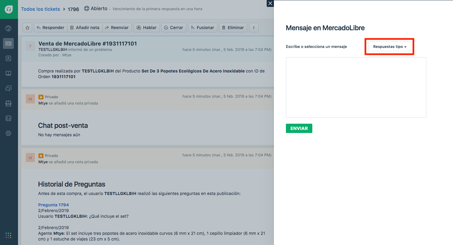 freshdesk mercadolibre