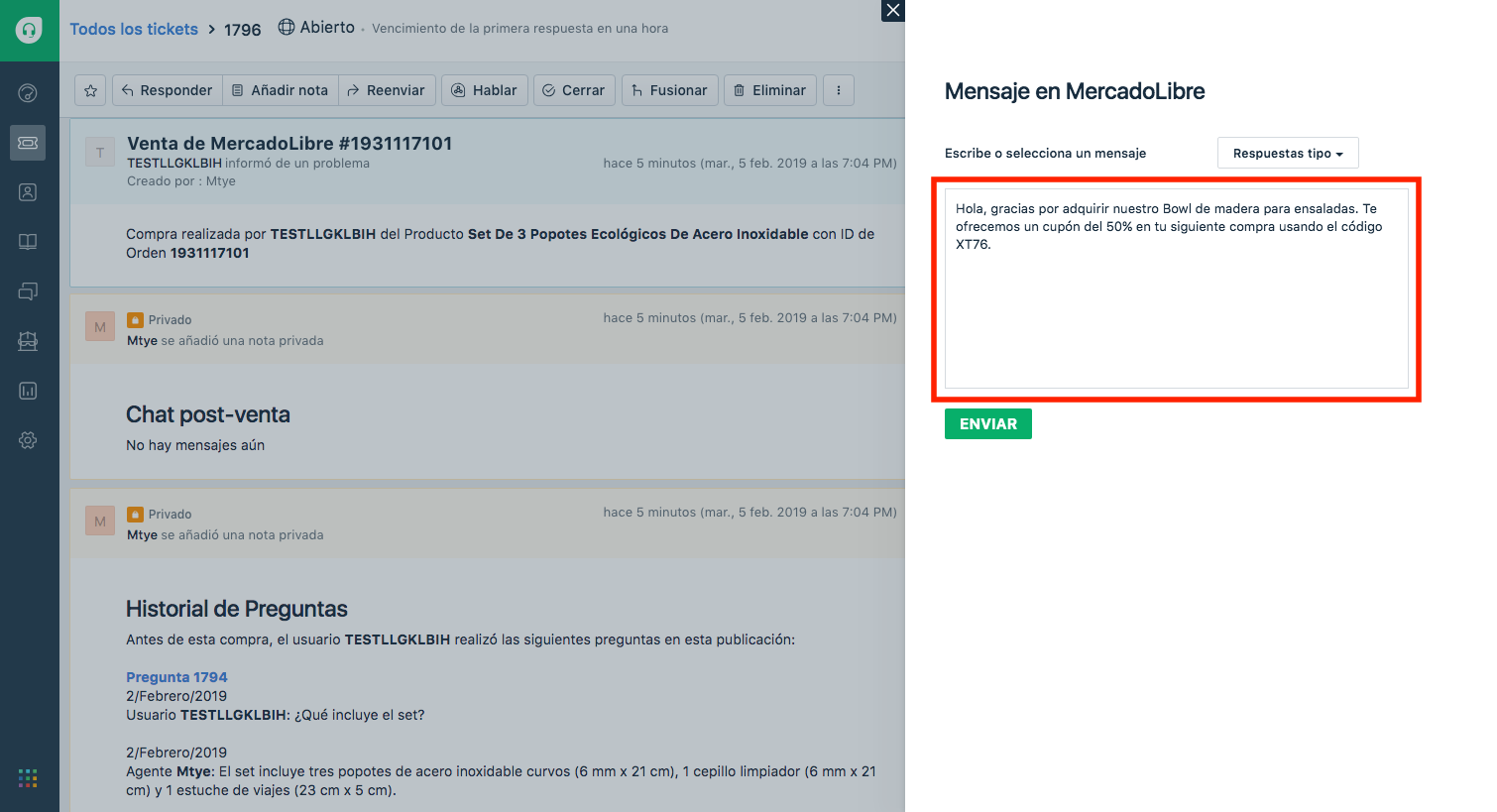 freshdesk mercadolibre