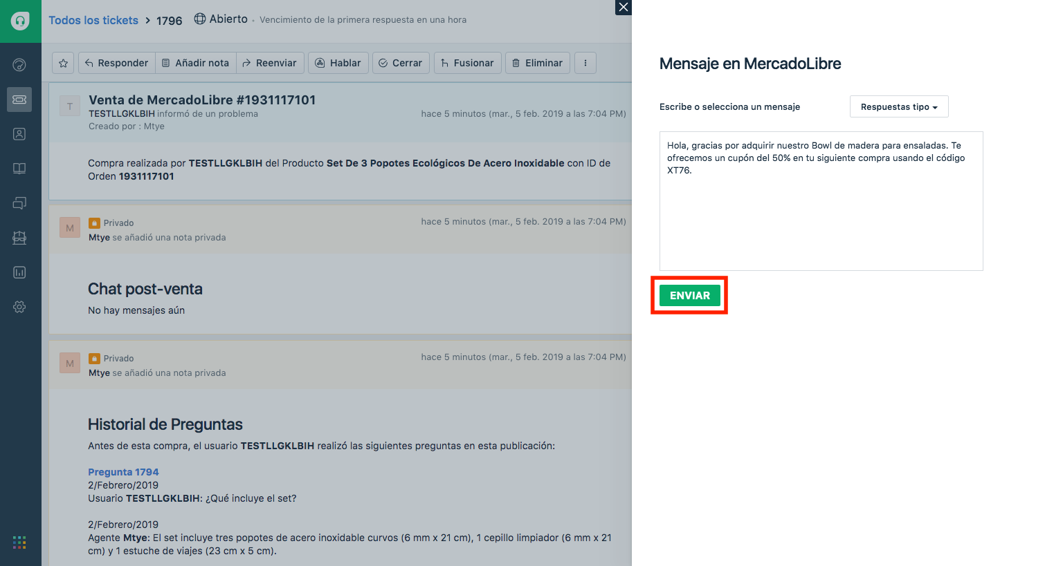 freshdesk mercadolibre