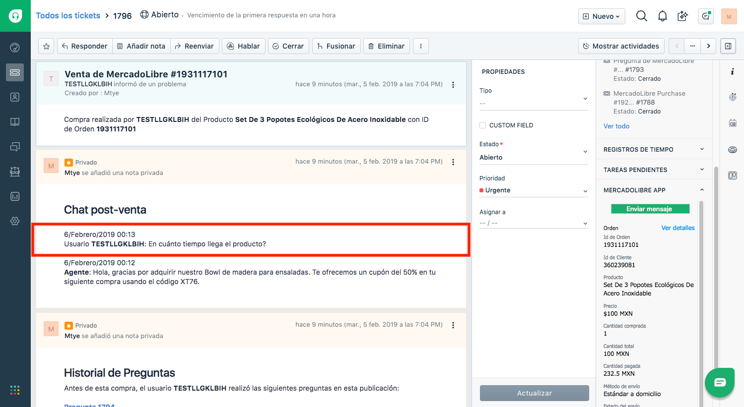 freshdesk mercadolibre