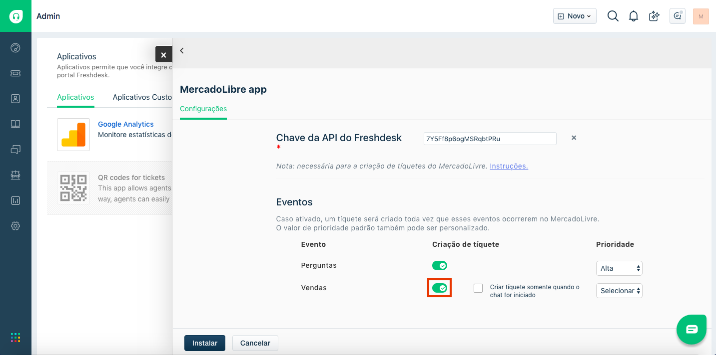 freshdesk mercadolivre