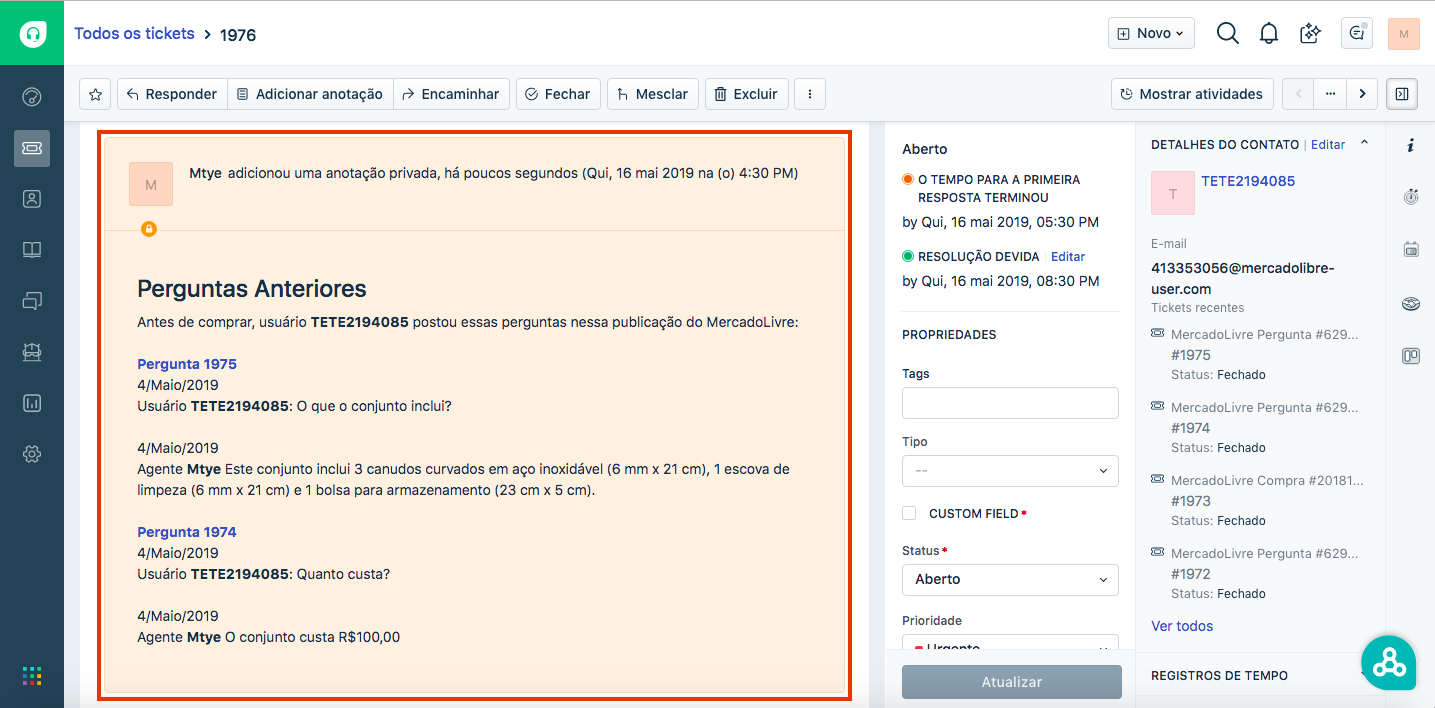 freshdesk mercadolivre