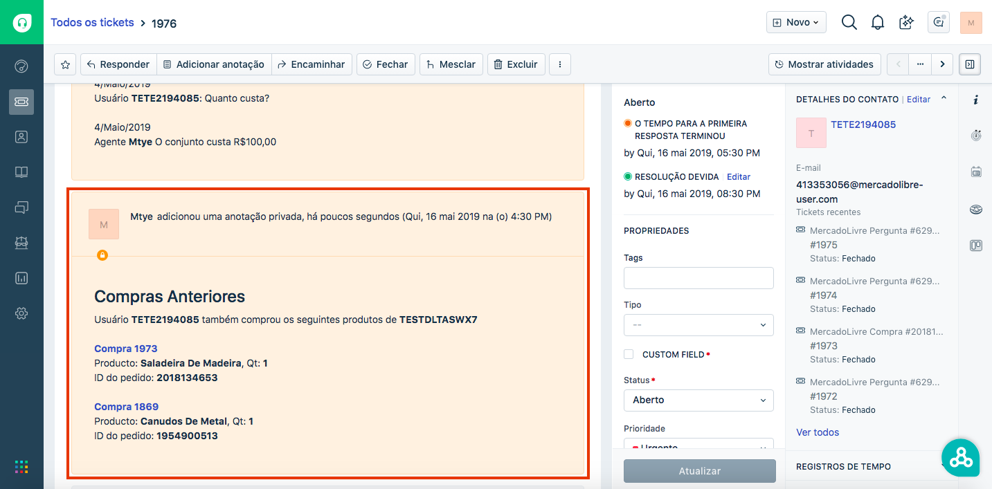 freshdesk mercadolivre