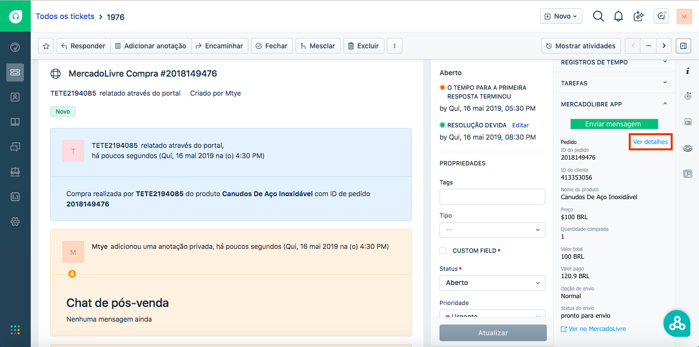 freshdesk mercadolivre
