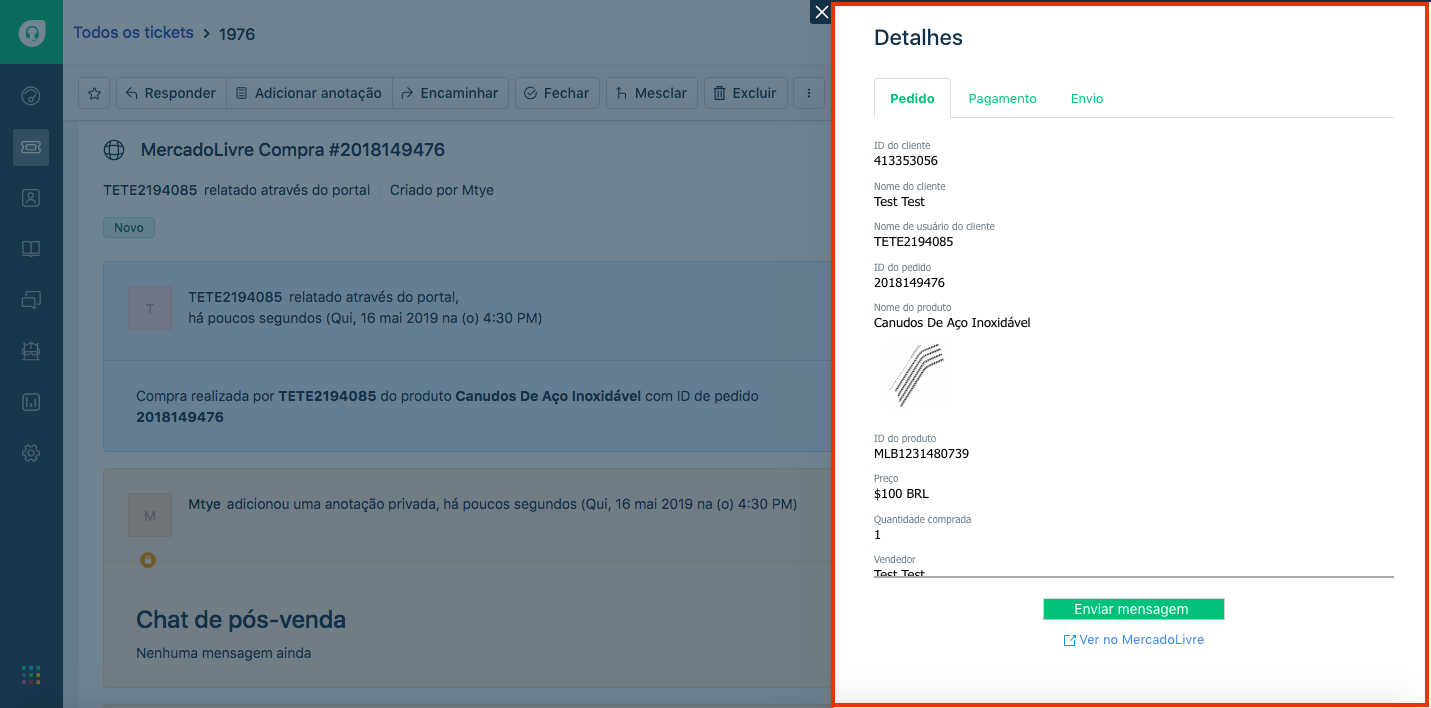 freshdesk mercadolivre