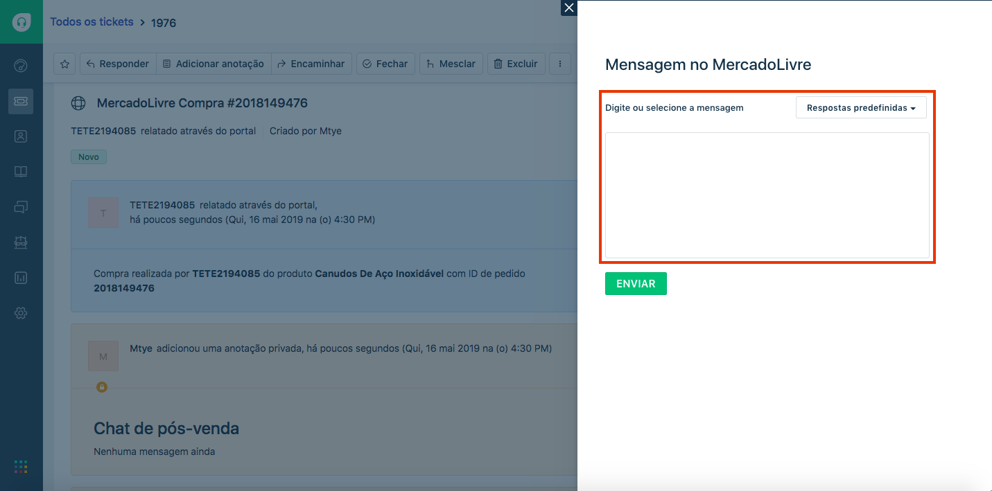 freshdesk mercadolivre