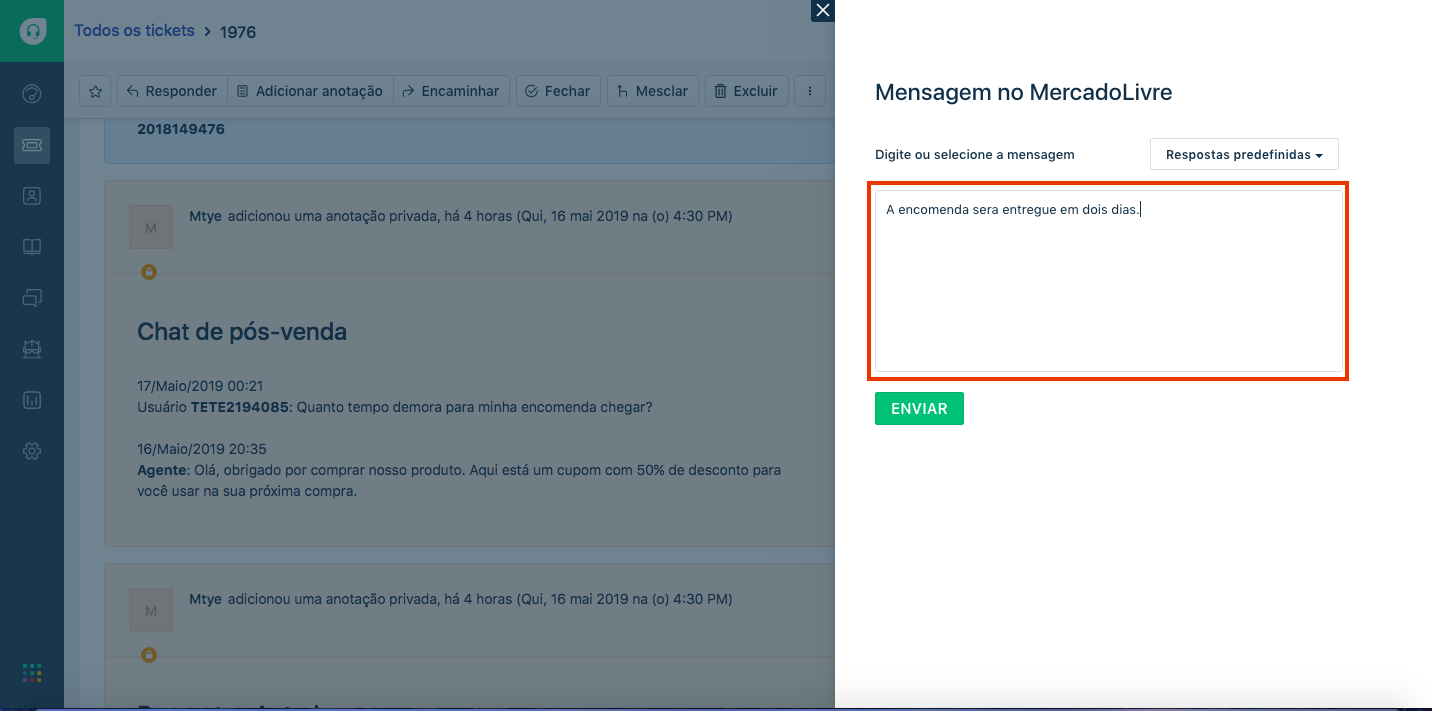 freshdesk mercadolivre