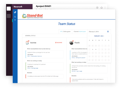 free trial of jira integration for slack standup bot